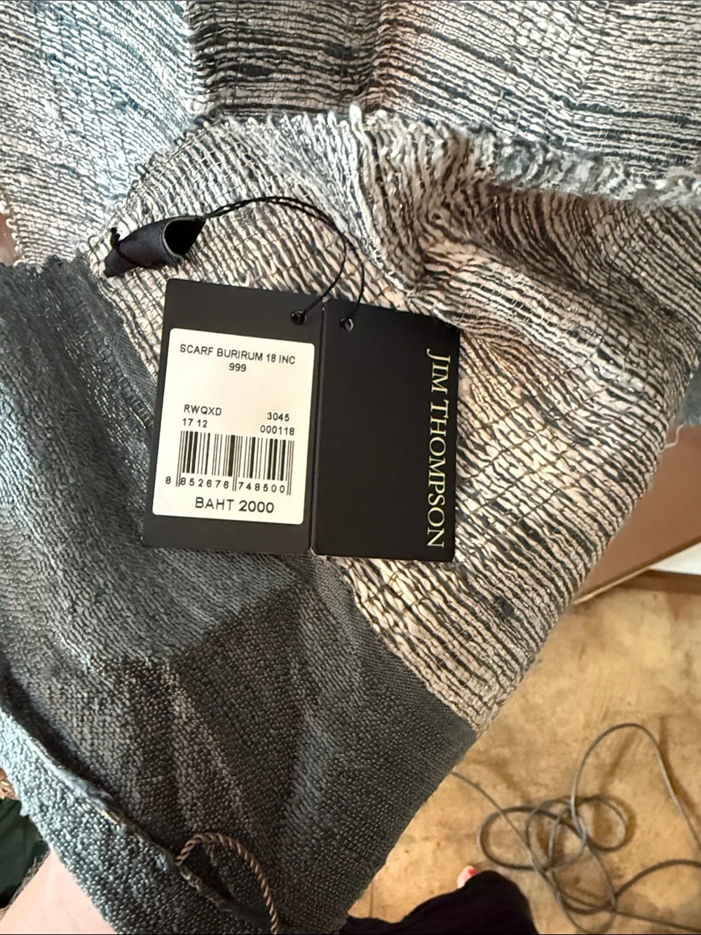 NWT 100% Silk Jim Thompson Thailand Scarf